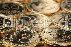 Golden coins background