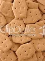 Brown crackers background