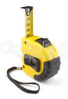 Single yellow and black tape measure