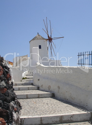 Windmühle auf Santorin