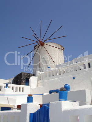 Windmühle auf Santorin
