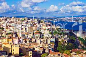 Istanbul and Bosphorus panorama
