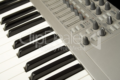 Synthesizer close-up