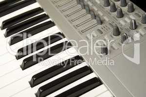 Synthesizer close-up