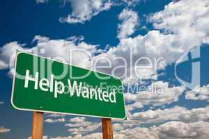Help Wanted Green Road Sign