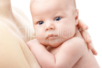 Newborn in mother's hands