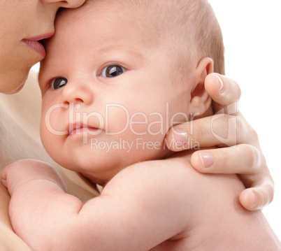 Newborn in mother's hands