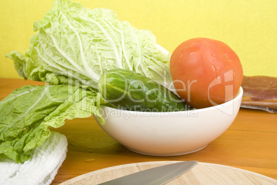 Preparation of lettuce