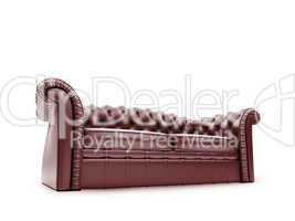 Royal furniture isolated front view