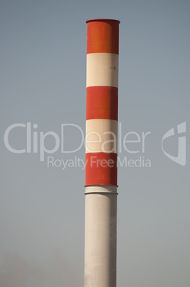 Red and White Chimney