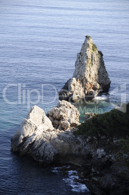 Felsen an der Küste von Mallorca