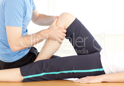 Close-up of a man doing a massage