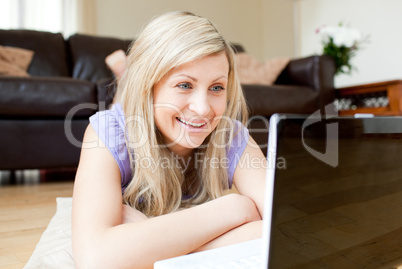 Beautiful woman using a laptop