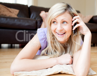 Beautiful woman talking on the phone