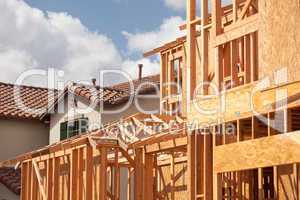 Abstract Home Construction Site