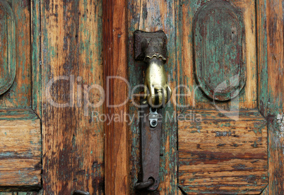 Detail of old door in San Cristobal