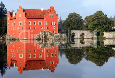 The red water chateau in the the Czech republic - Cervena Lhota