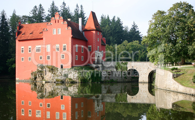 The red water chateau in the the Czech republic - Cervena Lhota