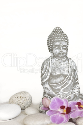 Buddha und Orchidee