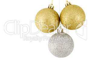 Three Christmas balls