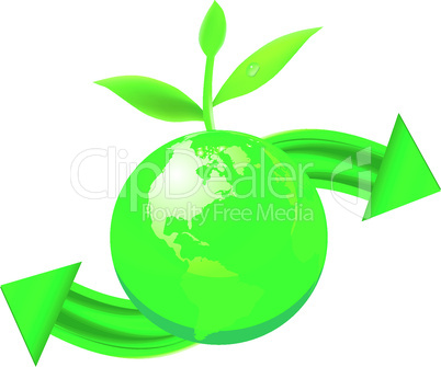 green globe concept