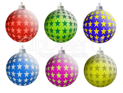 Multi-colored Christmas balls