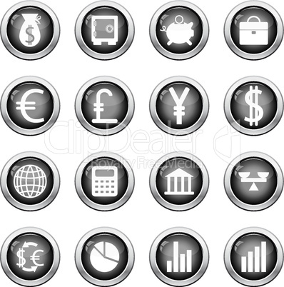 financial icon set