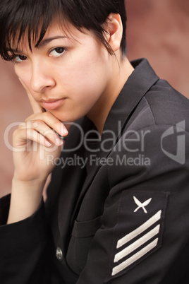 Multiethnic Girl Poses for Portrait