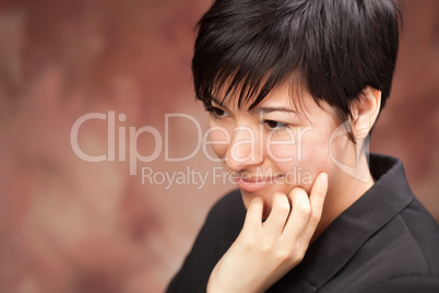 Multiethnic Girl Poses for Portrait