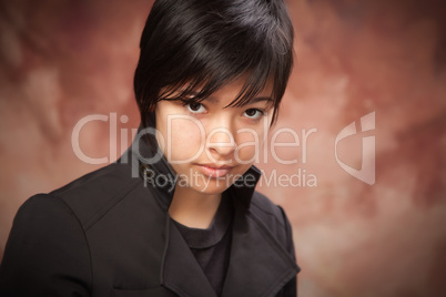 Attractive Ethnic Girl Poses for Portrait