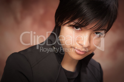 Attractive Ethnic Girl Poses for Portrait