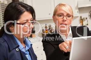 Businesswomen Working on the Laptop