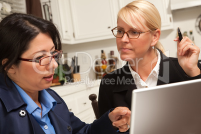 Businesswomen Working on the Laptop