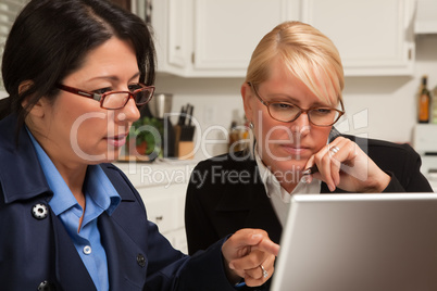 Businesswomen Working on the Laptop