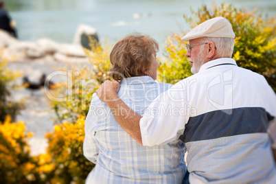 Happy Senior Couple in The Park