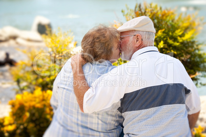 Happy Senior Couple in The Park