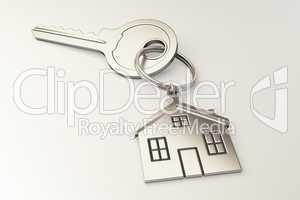 House shaped keychain