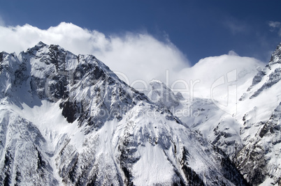 Mountains in cloud