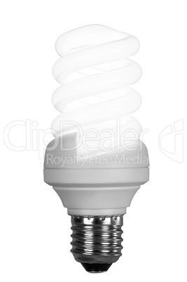 fluorescence lamp of isolated on a white background