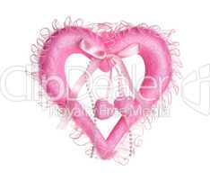 Pink valentine heart
