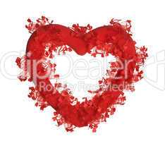 Red valentine heart