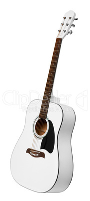 White acoustic guitar