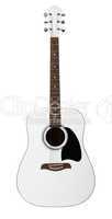 White acoustic guitar