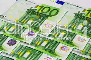 Euro banknotes