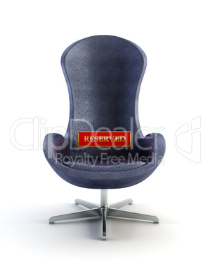 modern armchair 3d rendering