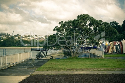 Gun in the dock