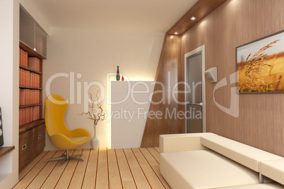 3D render interior