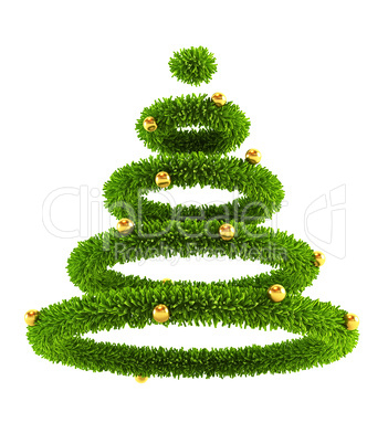 3d symbolic New Year's tree