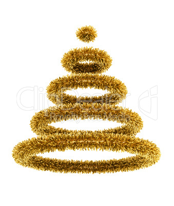 3d symbolic Christmas tree