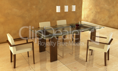 design of the dining room